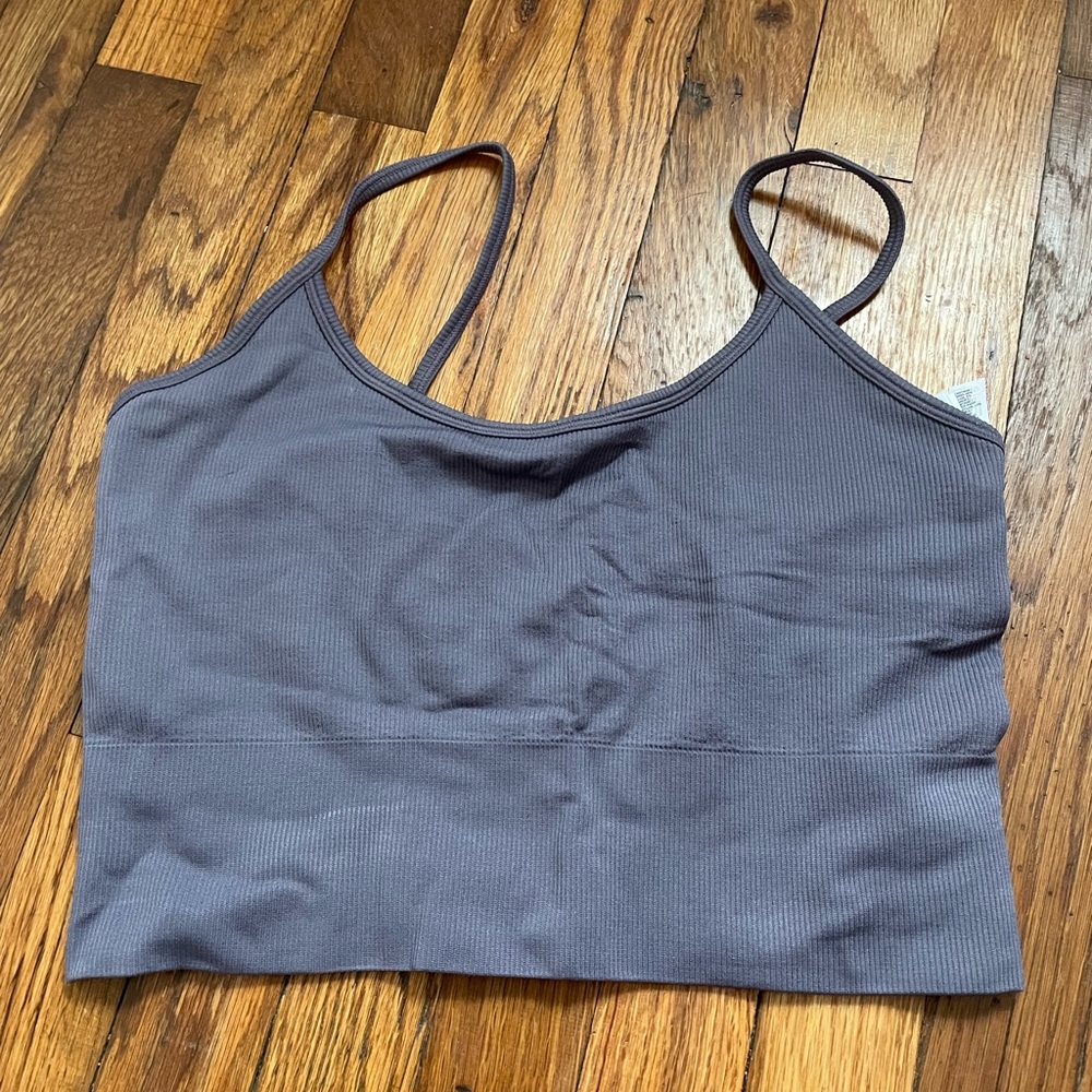 Athleta Mauve Ribbed Tank Top